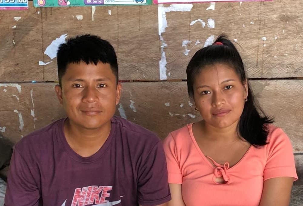 Abraham and Zuira, part of the Wounaan community in eastern Panama